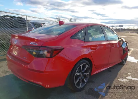 2025 Honda Civic Hybrid Sport/Sport Touring z USA, uszkodzony, nr VIN 2HGFE4F86SH310329